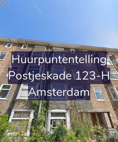Foto gevel Huurpuntentelling voor Postjeskade 123-H, Amsterdam
