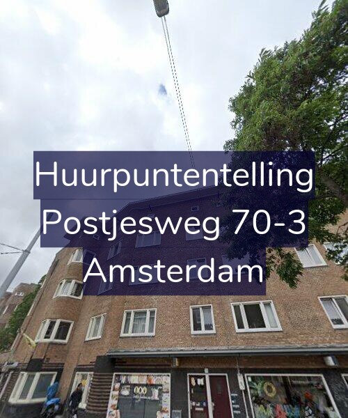 Foto gevel Huurpuntentelling voor Postjesweg 70-3, Amsterdam