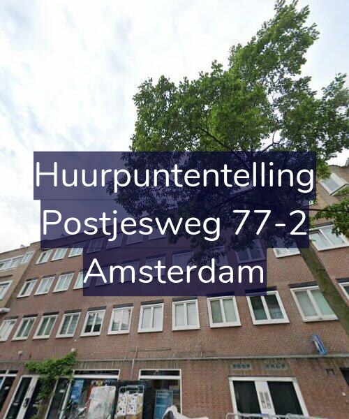 Foto gevel Huurpuntentelling voor Postjesweg 77-2, Amsterdam