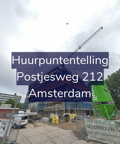 Foto gevel Huurpuntentelling voor Postjesweg 212, Amsterdam