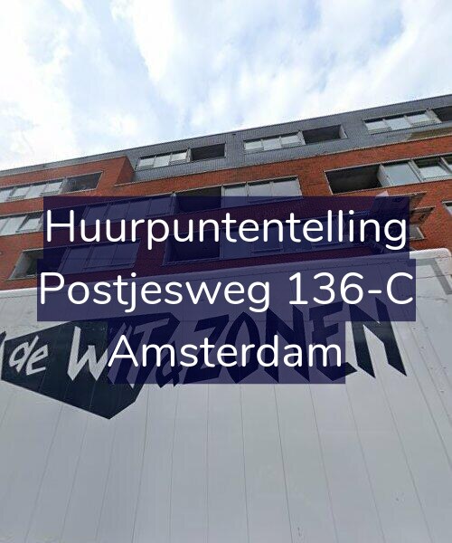 Foto gevel Huurpuntentelling voor Postjesweg 136-C, Amsterdam