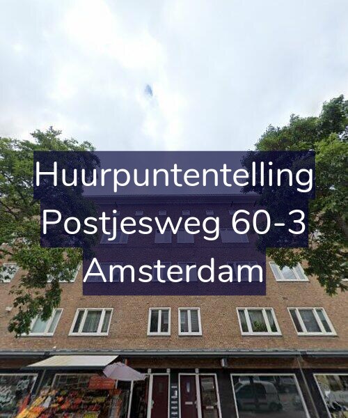 Foto gevel Huurpuntentelling voor Postjesweg 60-3, Amsterdam
