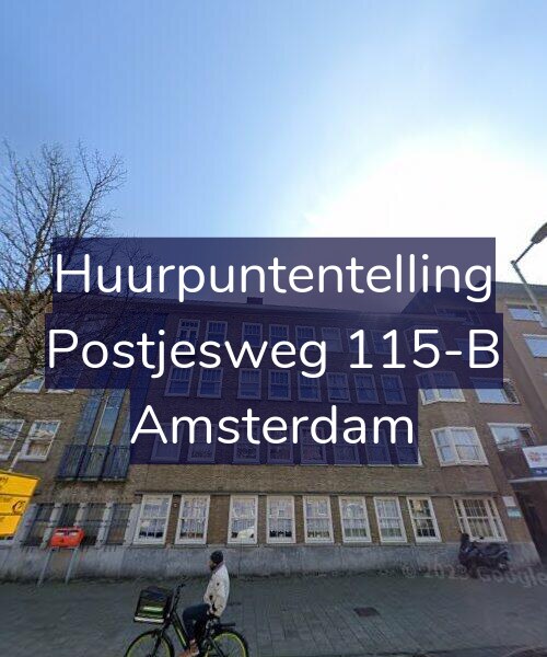 Foto gevel Huurpuntentelling voor Postjesweg 115-B, Amsterdam