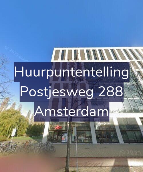 Foto gevel Huurpuntentelling voor Postjesweg 288, Amsterdam
