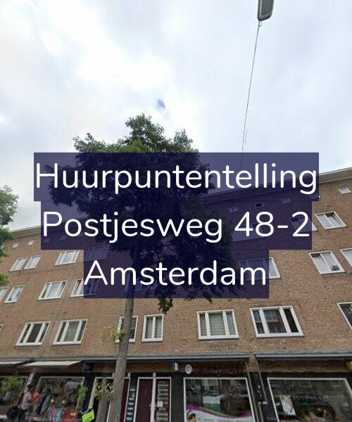 Foto gevel Huurpuntentelling voor Postjesweg 48-2, Amsterdam