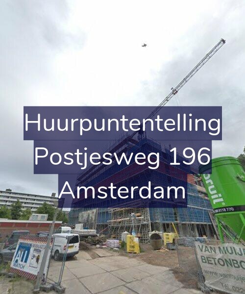 Foto gevel Huurpuntentelling voor Postjesweg 196, Amsterdam