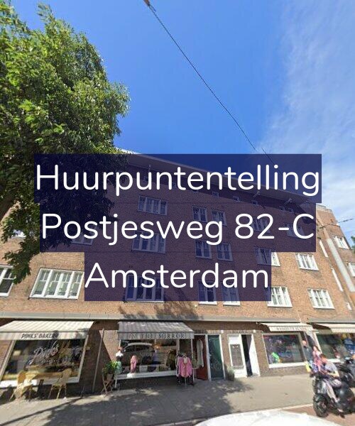 Foto gevel Huurpuntentelling voor Postjesweg 82-C, Amsterdam