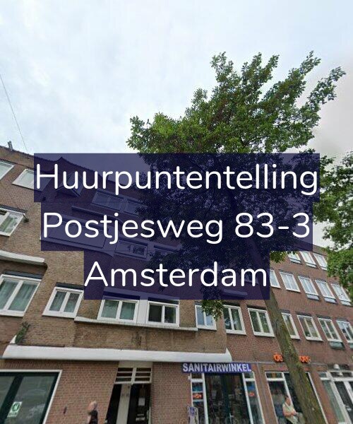 Foto gevel Huurpuntentelling voor Postjesweg 83-3, Amsterdam