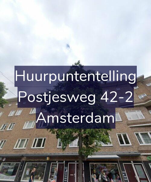 Foto gevel Huurpuntentelling voor Postjesweg 42-2, Amsterdam