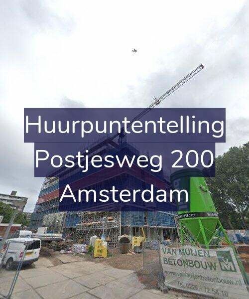 Foto gevel Huurpuntentelling voor Postjesweg 200, Amsterdam