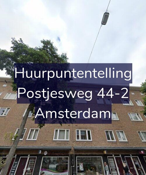 Foto gevel Huurpuntentelling voor Postjesweg 44-2, Amsterdam