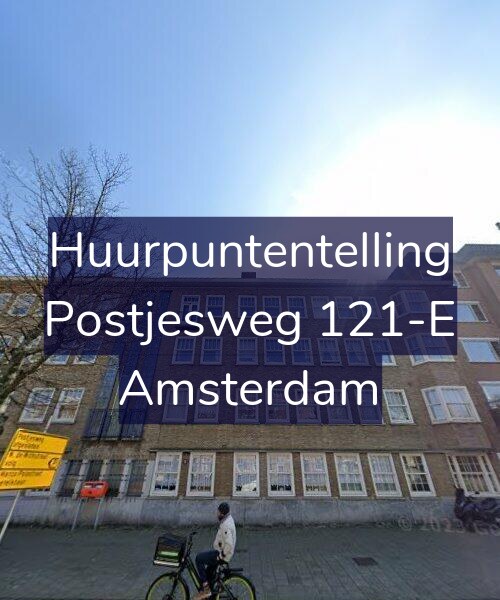 Foto gevel Huurpuntentelling voor Postjesweg 121-E, Amsterdam