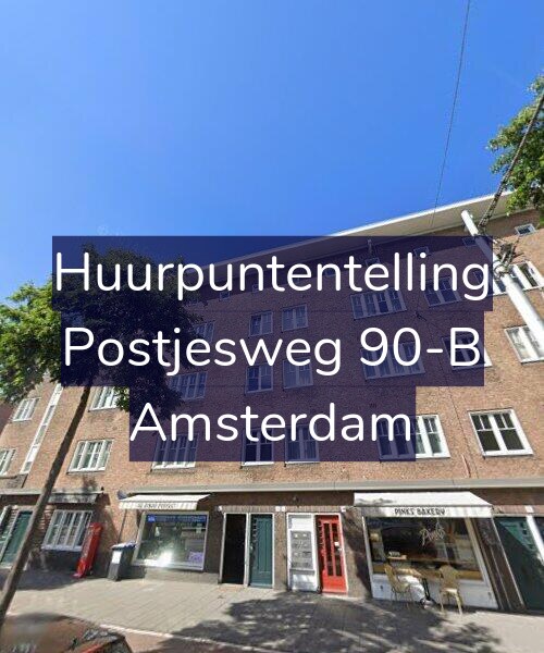 Foto gevel Huurpuntentelling voor Postjesweg 90-B, Amsterdam