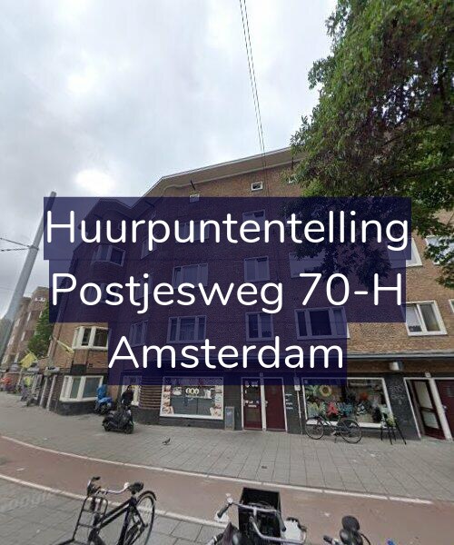 Foto gevel Huurpuntentelling voor Postjesweg 70-H, Amsterdam