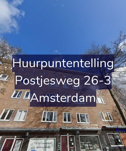 Foto gevel Huurpuntentelling voor Postjesweg 26-3, Amsterdam