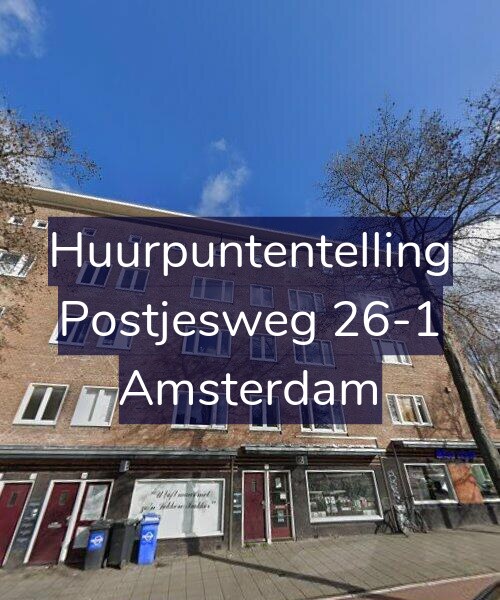 Foto gevel Huurpuntentelling voor Postjesweg 26-1, Amsterdam
