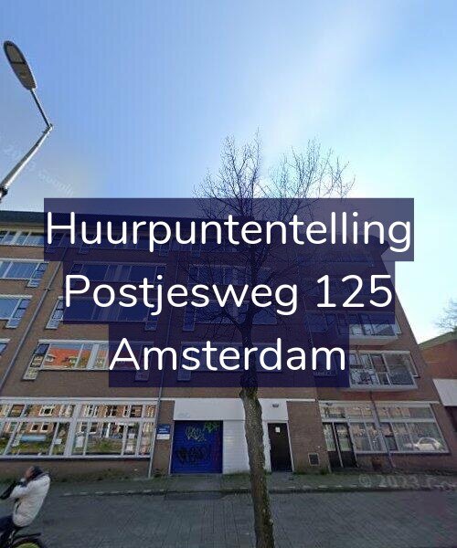 Foto gevel Huurpuntentelling voor Postjesweg 125, Amsterdam