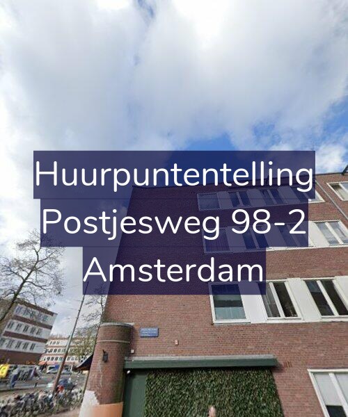 Foto gevel Huurpuntentelling voor Postjesweg 98-2, Amsterdam