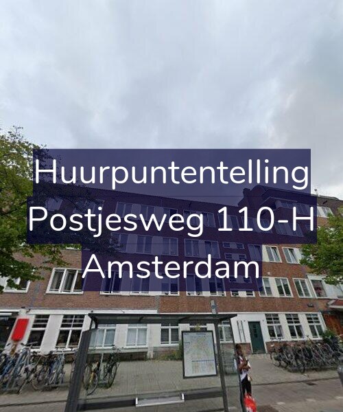 Foto gevel Huurpuntentelling voor Postjesweg 110-H, Amsterdam