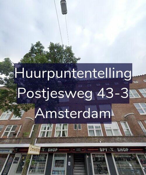 Foto gevel Huurpuntentelling voor Postjesweg 43-3, Amsterdam
