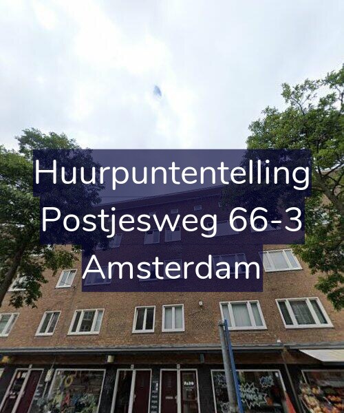 Foto gevel Huurpuntentelling voor Postjesweg 66-3, Amsterdam