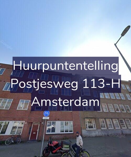 Foto gevel Huurpuntentelling voor Postjesweg 113-H, Amsterdam