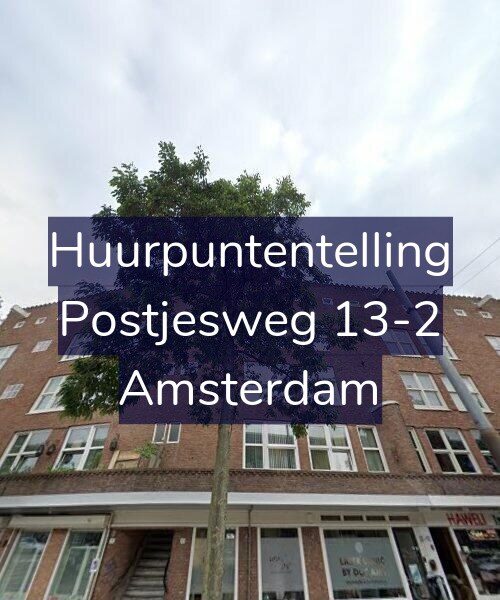 Foto gevel Huurpuntentelling voor Postjesweg 13-2, Amsterdam