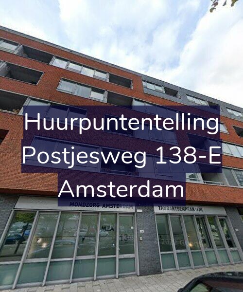 Foto gevel Huurpuntentelling voor Postjesweg 138-E, Amsterdam