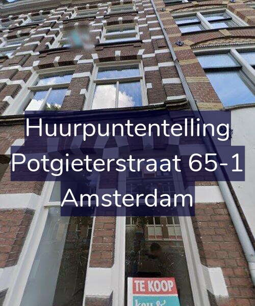 Foto gevel Huurpuntentelling voor Potgieterstraat 65-1, Amsterdam