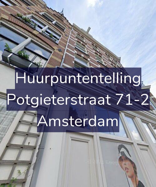 Foto gevel Huurpuntentelling voor Potgieterstraat 71-2, Amsterdam