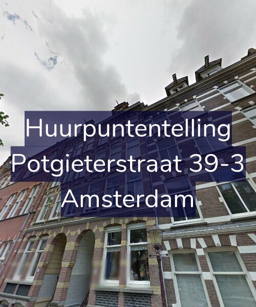 Foto gevel Huurpuntentelling voor Potgieterstraat 39-3, Amsterdam