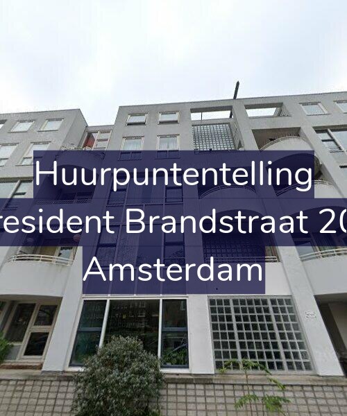 Foto gevel Huurpuntentelling voor President Brandstraat 202, Amsterdam