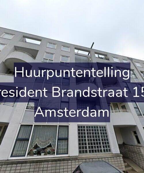 Foto gevel Huurpuntentelling voor President Brandstraat 156, Amsterdam