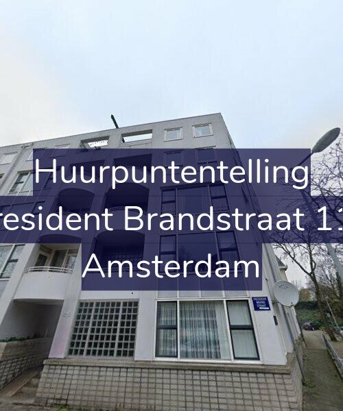 Foto gevel Huurpuntentelling voor President Brandstraat 110, Amsterdam
