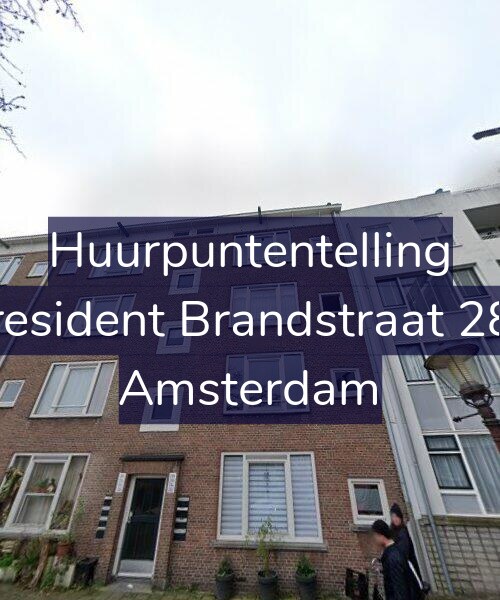 Foto gevel Huurpuntentelling voor President Brandstraat 282, Amsterdam