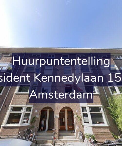 Foto gevel Huurpuntentelling voor President Kennedylaan 158-H, Amsterdam