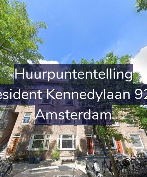 Foto gevel Huurpuntentelling voor President Kennedylaan 92-1, Amsterdam