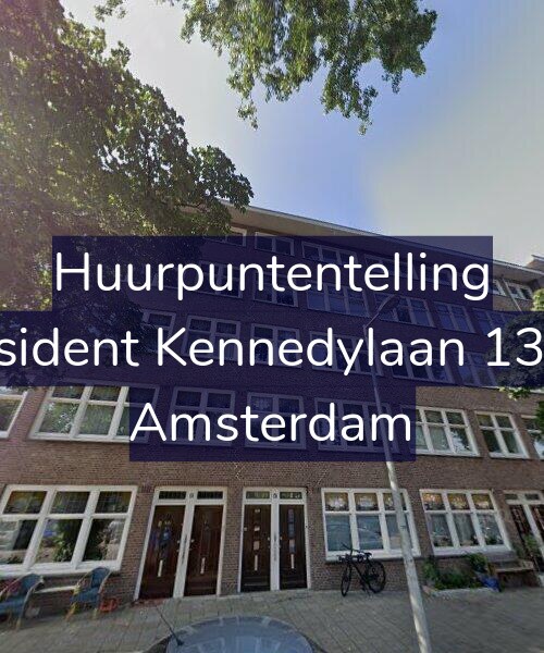 Foto gevel Huurpuntentelling voor President Kennedylaan 136-3, Amsterdam