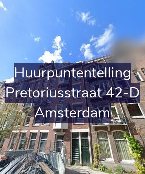 Foto gevel Huurpuntentelling voor Pretoriusstraat 42-D, Amsterdam