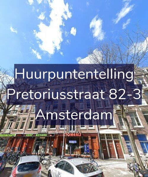 Foto gevel Huurpuntentelling voor Pretoriusstraat 82-3, Amsterdam