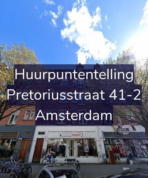 Foto gevel Huurpuntentelling voor Pretoriusstraat 41-2, Amsterdam
