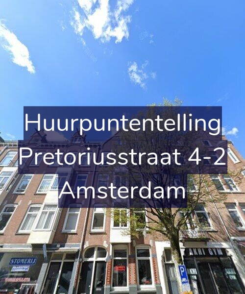 Foto gevel Huurpuntentelling voor Pretoriusstraat 4-2, Amsterdam