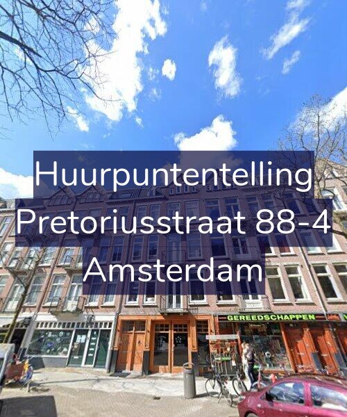 Foto gevel Huurpuntentelling voor Pretoriusstraat 88-4, Amsterdam