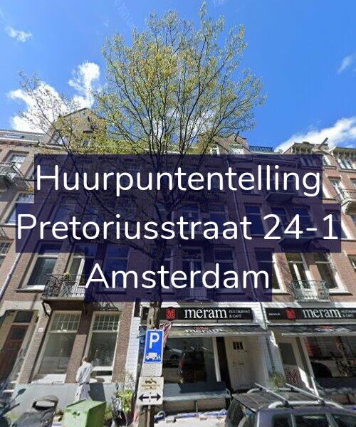 Foto gevel Huurpuntentelling voor Pretoriusstraat 24-1, Amsterdam