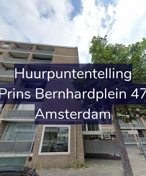 Foto gevel Huurpuntentelling voor Prins Bernhardplein 47, Amsterdam