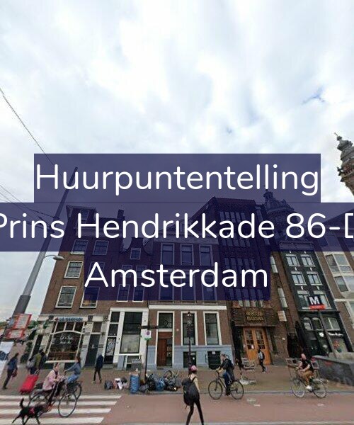 Foto gevel Huurpuntentelling voor Prins Hendrikkade 86-D, Amsterdam