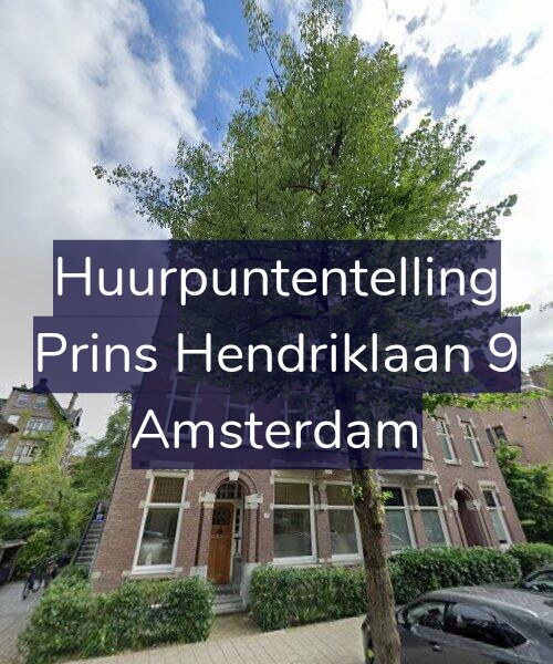 Foto gevel Huurpuntentelling voor Prins Hendriklaan 9, Amsterdam