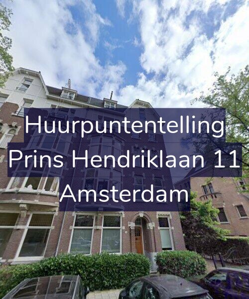Foto gevel Huurpuntentelling voor Prins Hendriklaan 11, Amsterdam