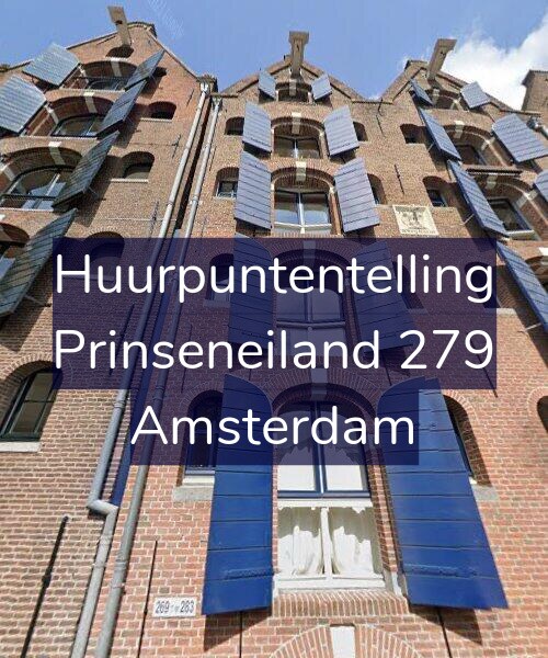 Foto gevel Huurpuntentelling voor Prinseneiland 279, Amsterdam