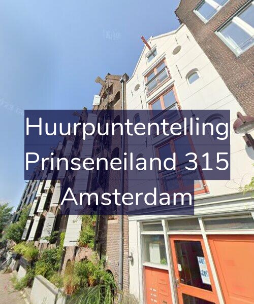 Foto gevel Huurpuntentelling voor Prinseneiland 315, Amsterdam